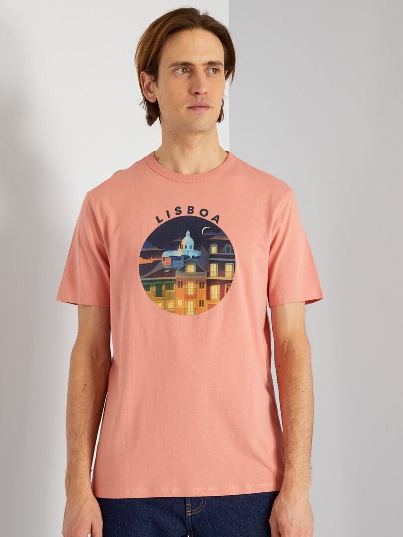 T-shirt unisex 'Firenze' ARANCIONE - Kiabi