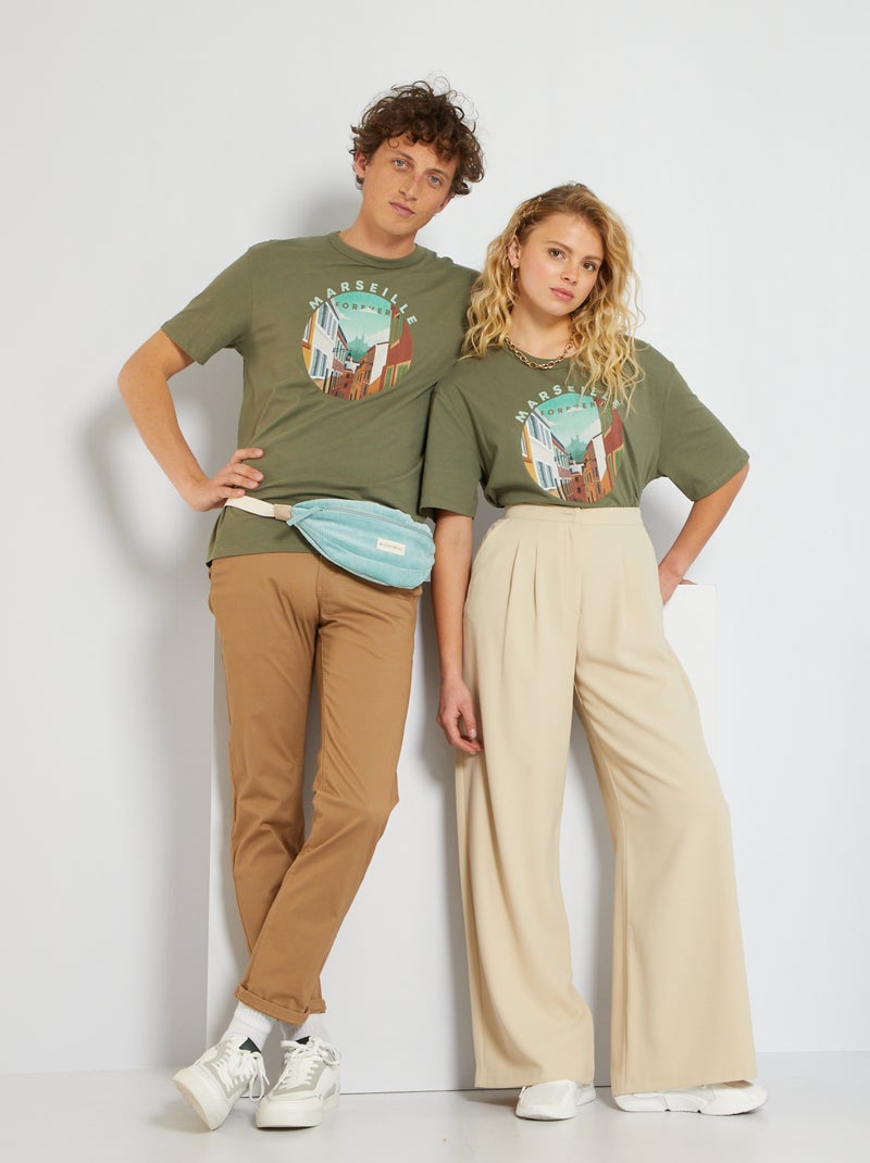 T-shirt unisex 'Firenze' VERDE - Kiabi