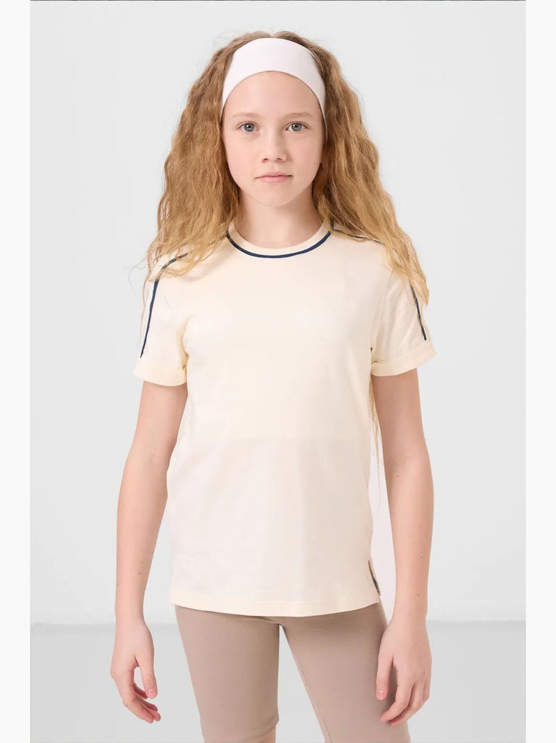 T-shirt unisex junior in cotone ed elastan tommy Multicolore - Kiabi