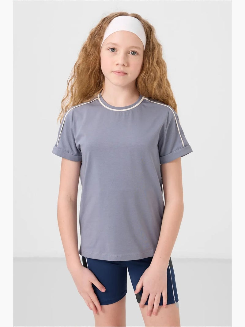 T-shirt unisex junior in cotone ed elastan tommy Multicolore - Kiabi