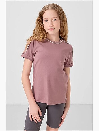 T-shirt unisex junior in cotone ed elastan tommy