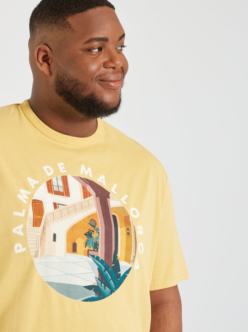 T-shirt unisex 'Palma de Mallorca GIALLO - Kiabi