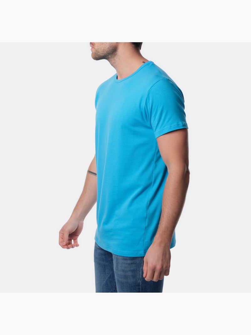 T-shirt unita Turchese - Kiabi