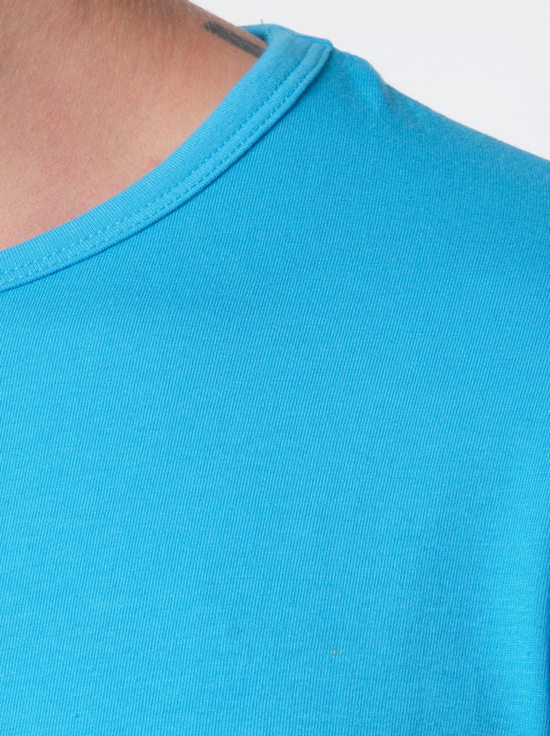 T-shirt unita Turchese - Kiabi