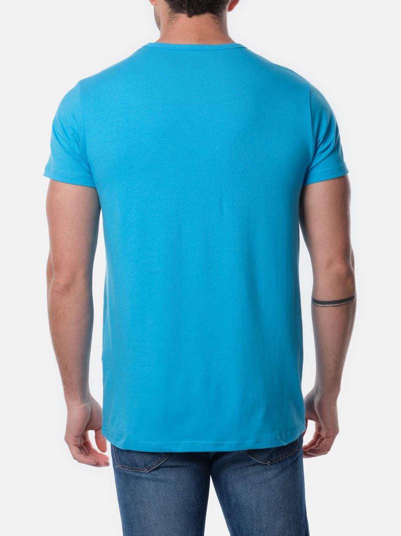 T-shirt unita Turchese - Kiabi