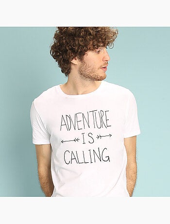 T-shirt Uomo - ADVENTURE IS CALLING