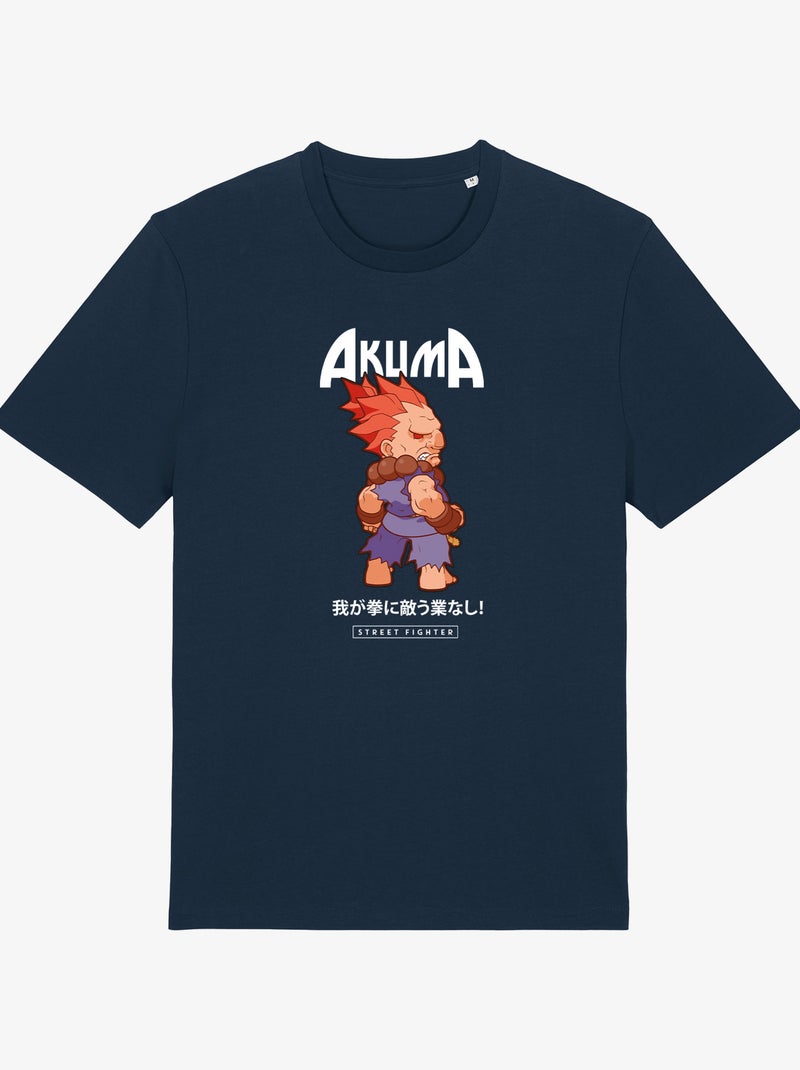 T-shirt Uomo - AKUMA STREET FIGHTER Blu marino - Kiabi