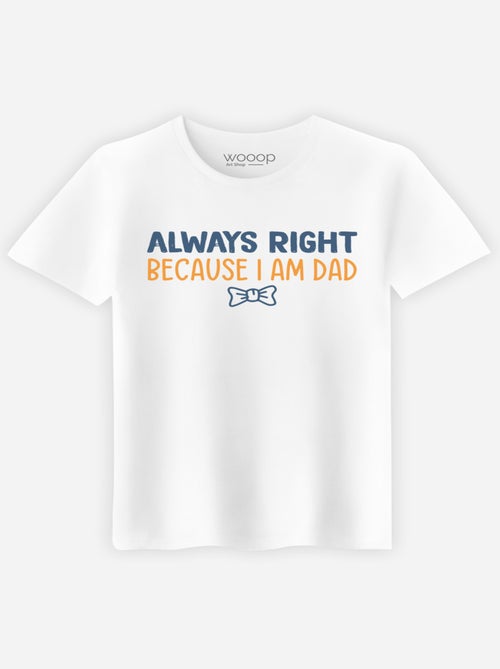 T-shirt Uomo - ALWAYS RIGHT DAD - Kiabi
