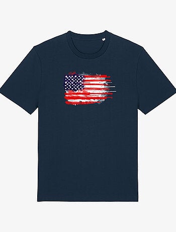 T-shirt Uomo - AMERICAN SPATTER FLAG