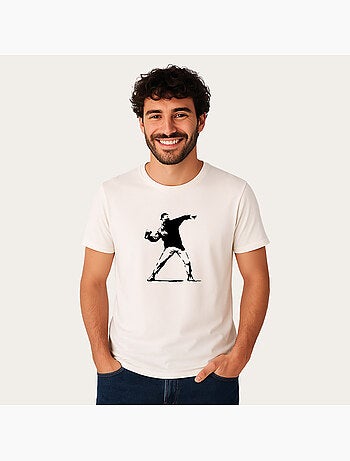 T-shirt Uomo - APOH BANKSY FESTIVAL CUP THROWER