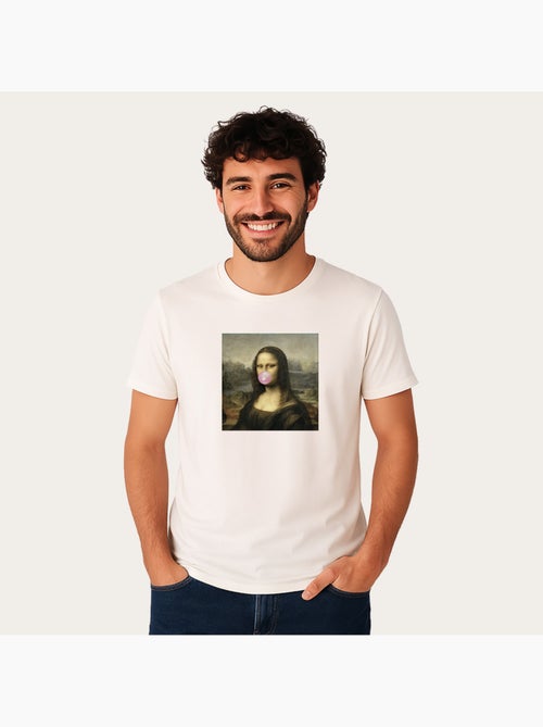 T-shirt Uomo - APOH MONA LISA BUBBLE - Kiabi