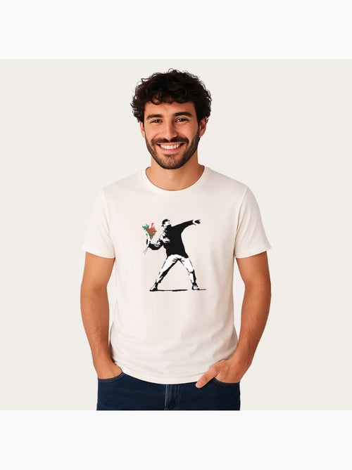 T-shirt Uomo - BANKSY LOVE - Kiabi