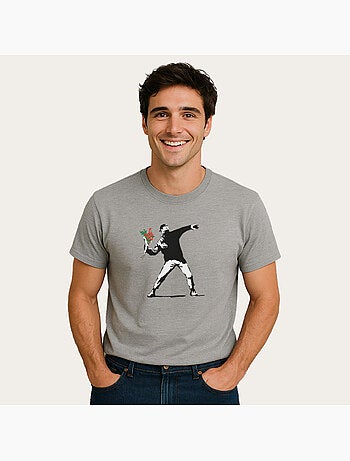 T-shirt Uomo - BANKSY LOVE
