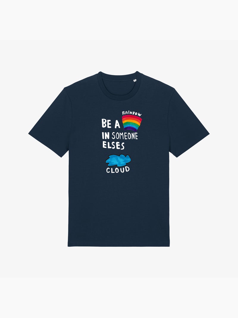 T-shirt Uomo - BE A RAINBOW Blu marino - Kiabi