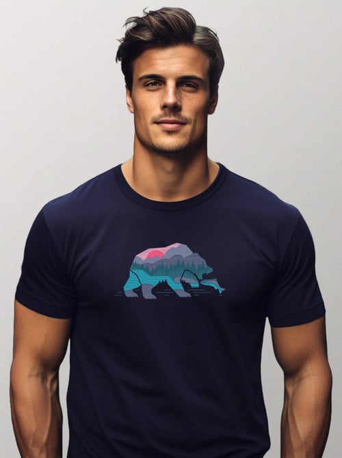 T-shirt Uomo - BEAR COUNTRY - Kiabi