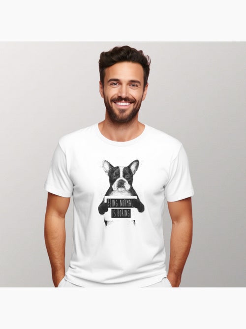 T-shirt Uomo - BEING NORMAL IS BORING - Kiabi