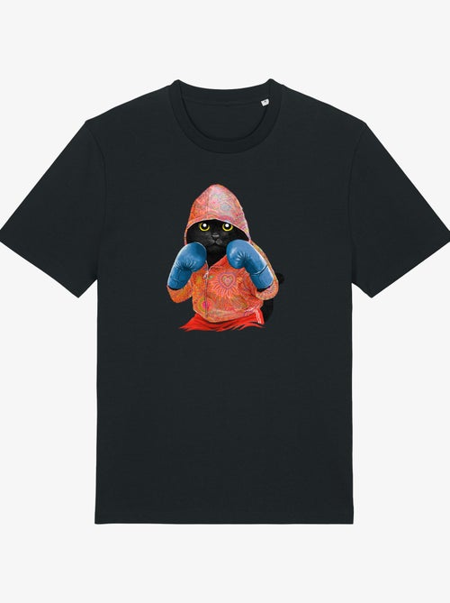 T-shirt Uomo - BOXING CAT BLACK - Kiabi