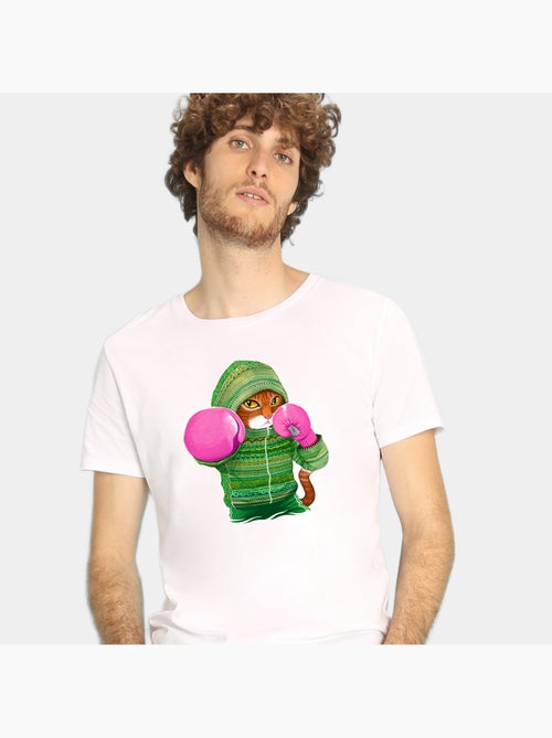 T-shirt Uomo - BOXING CAT GINGER - Kiabi