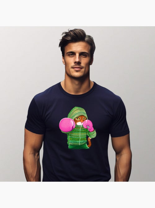 T-shirt Uomo - BOXING CAT GINGER - Kiabi