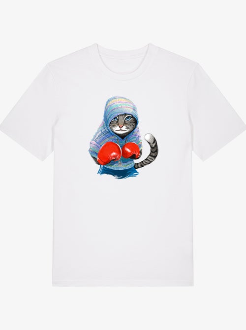 T-shirt Uomo - BOXING CAT GREY - Kiabi