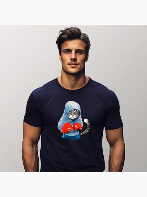 T-shirt Uomo - BOXING CAT GREY - Kiabi