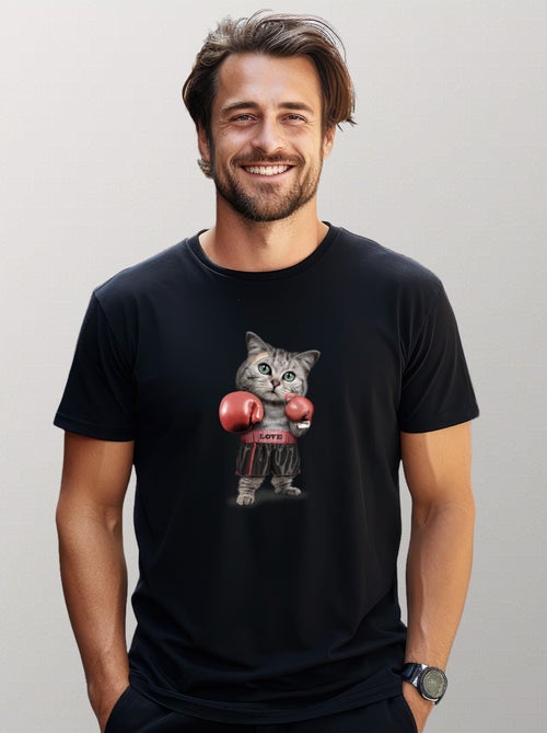 T-shirt Uomo - BOXING CAT - Kiabi