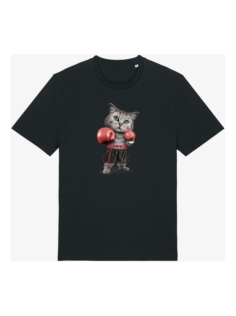 T-shirt Uomo - BOXING CAT Nero - Kiabi