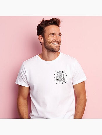 T-shirt Uomo - BURGER PUNK CŒUR