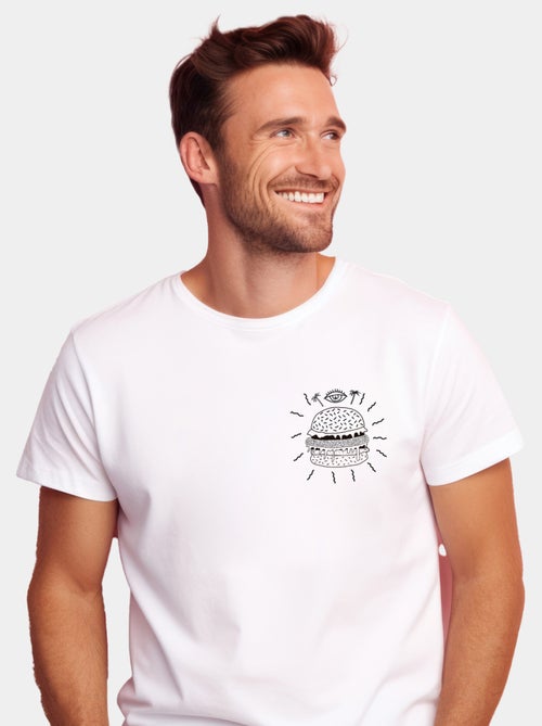 T-shirt Uomo - BURGER PUNK CŒUR - Kiabi