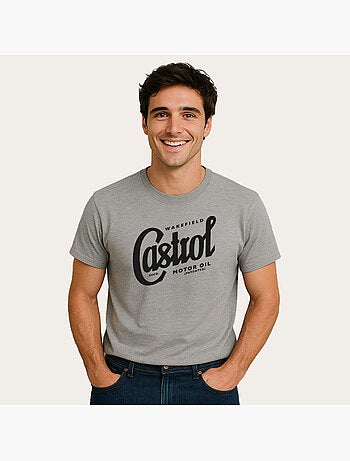 T-shirt Uomo - CASTROL REGISTERED SCRIPT