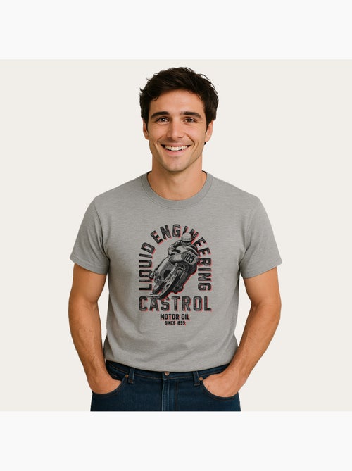 T-shirt Uomo - CASTROL RETRO MOTORBIKE - Kiabi