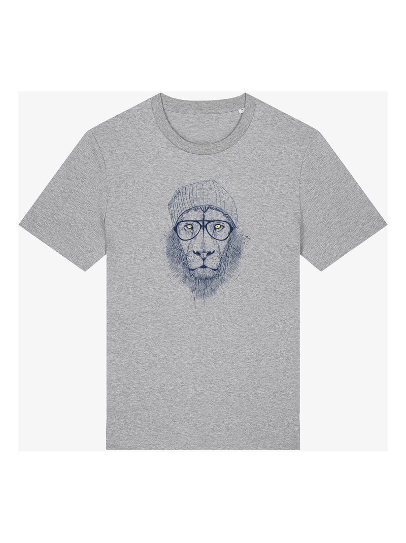T-shirt Uomo - COOL LION Grigio melangiato - Kiabi