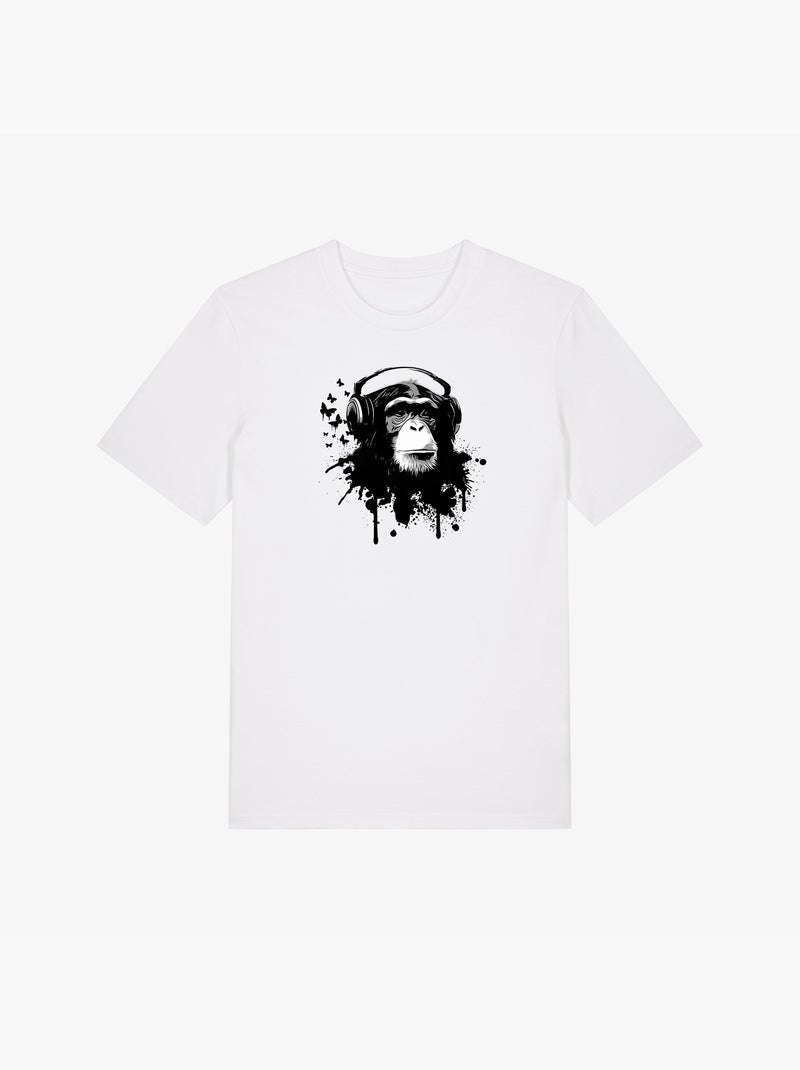 T-shirt Uomo - CREATIVE MONKEY Bianco - Kiabi