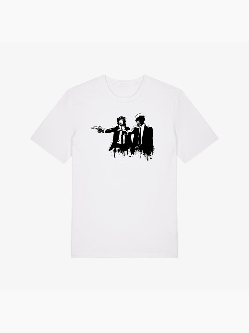 T-shirt Uomo - DIVINE MONKEY INTERVENTION Bianco - Kiabi