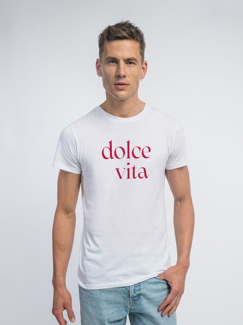 T-shirt Uomo - DOLCE VITA ROUGE - Kiabi