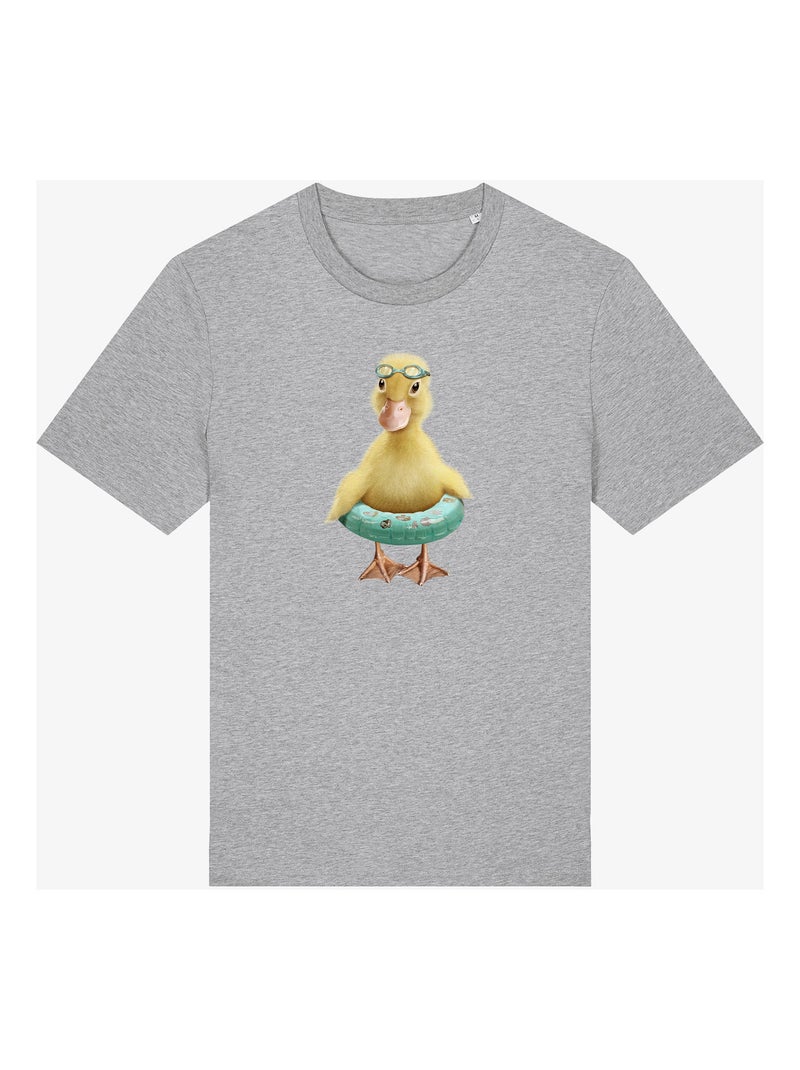 T-shirt Uomo - DUCK BOUEE Grigio melangiato - Kiabi