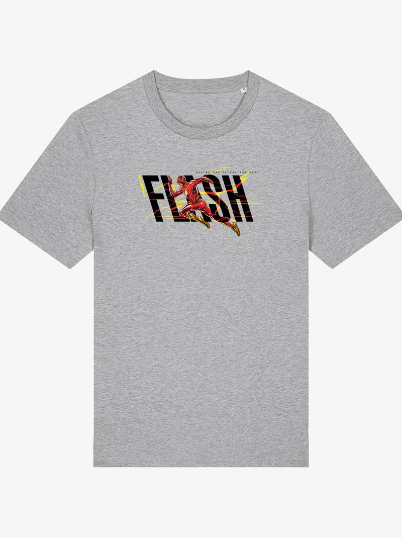 T-shirt Uomo - FLASH BLACK SAVING THE FUTURE AND PAST Grigio melangiato - Kiabi