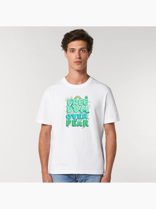 T-shirt Uomo - FREEDOM OVER FEAR - Kiabi