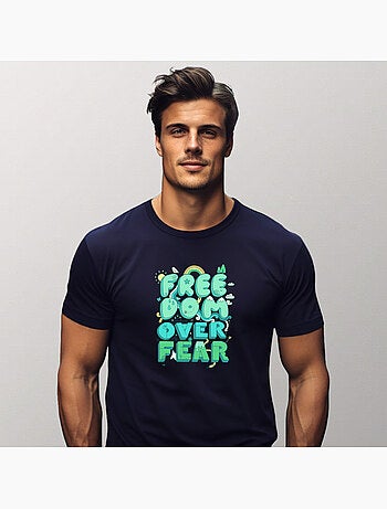 T-shirt Uomo - FREEDOM OVER FEAR