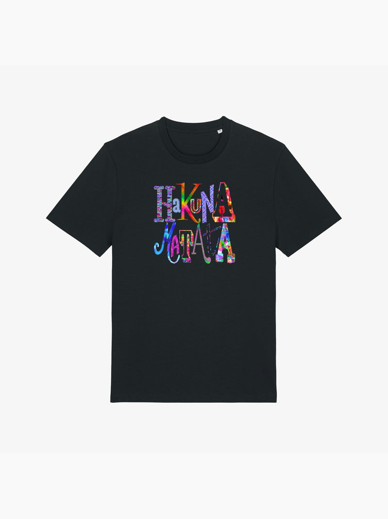 T-shirt Uomo - HAKUNA MATATA COLOR Nero - Kiabi
