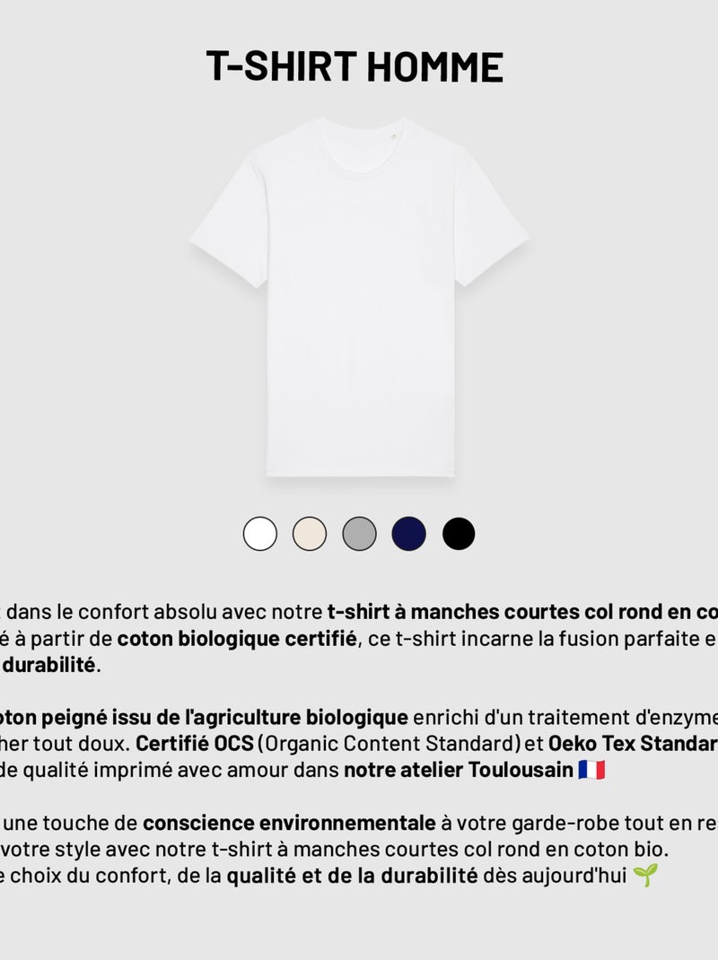 T-shirt Uomo - HAPPY COEUR Nero - Kiabi