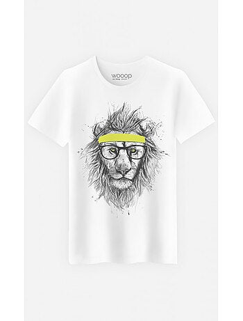 T-shirt Uomo - HIPSTER LION