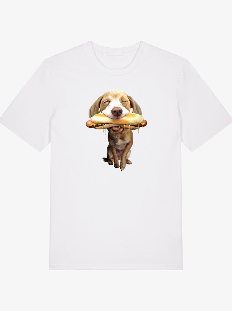 T-shirt Uomo - HOT DOG Bianco - Kiabi