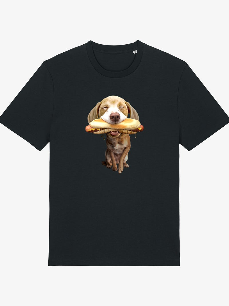 T-shirt Uomo - HOT DOG Nero - Kiabi