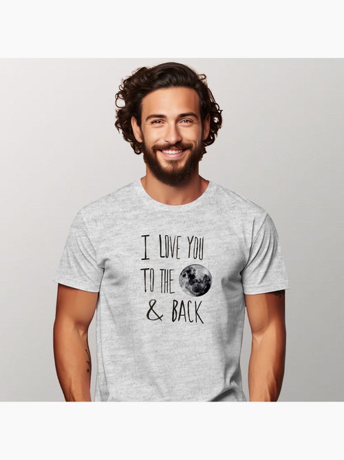 T-shirt Uomo - I LOVE YOU TO THE MOON - Kiabi