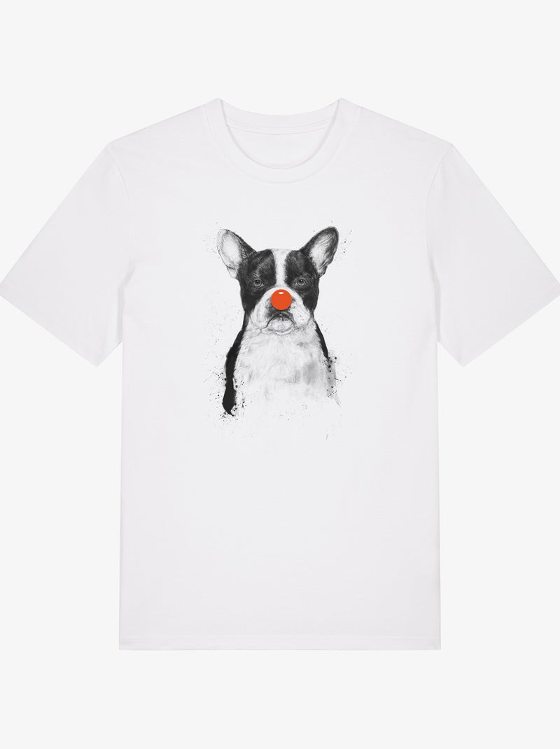 T-shirt Uomo - I'M NOT YOUR CLOWN Bianco - Kiabi