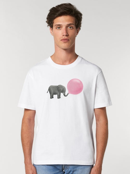 T-shirt Uomo - JUMBO BUBBLE GUM - Kiabi