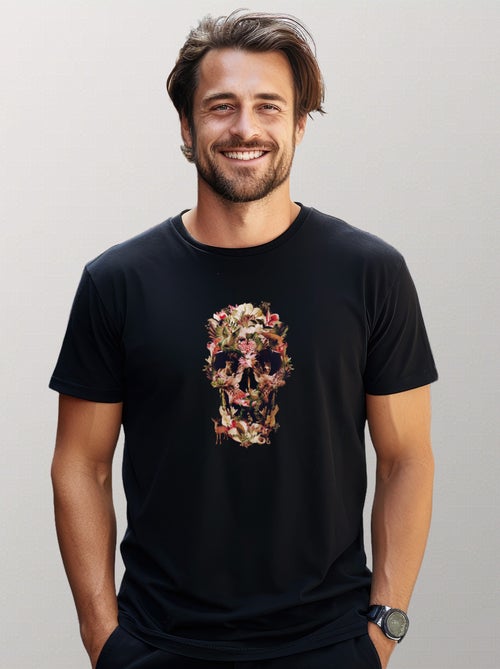 T-shirt Uomo - JUNGLE SKULL - Kiabi