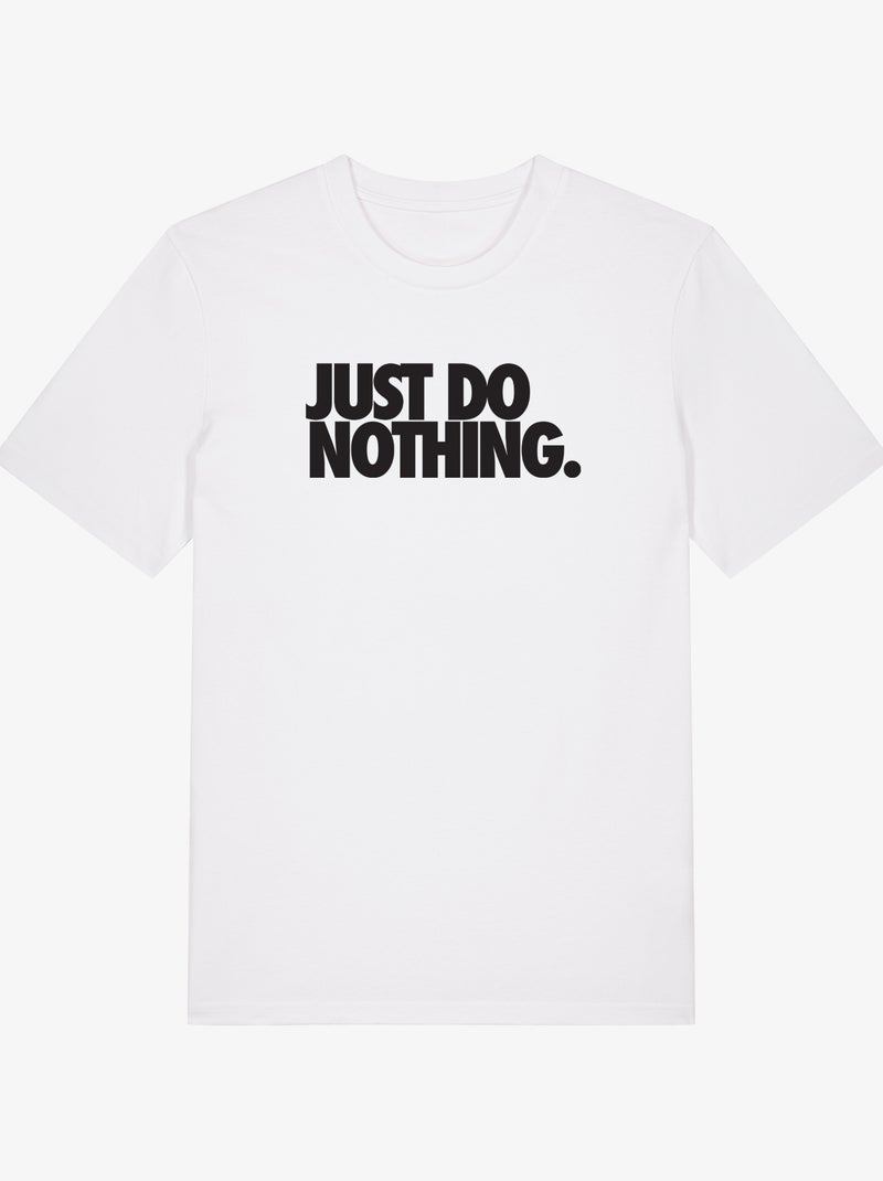 T-shirt Uomo - JUST DO NOTHING Bianco - Kiabi