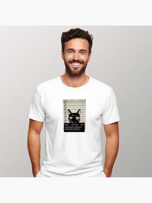T-shirt Uomo - KITTY MUGSHOT - Kiabi